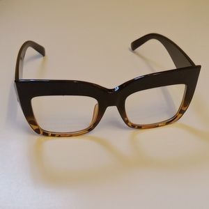 Black and Brown Square Blue light Glasses